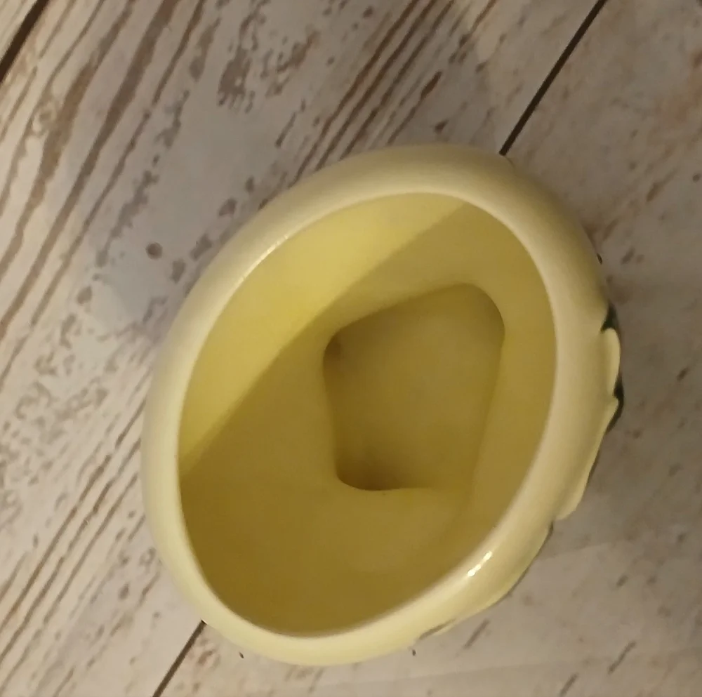 Royal Copley Vintage Cream and Green Footed Planter